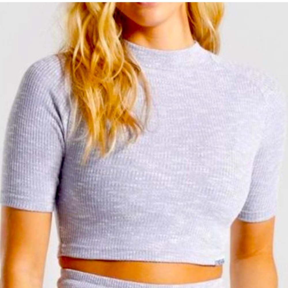 Gymshark slounge top grey lilac